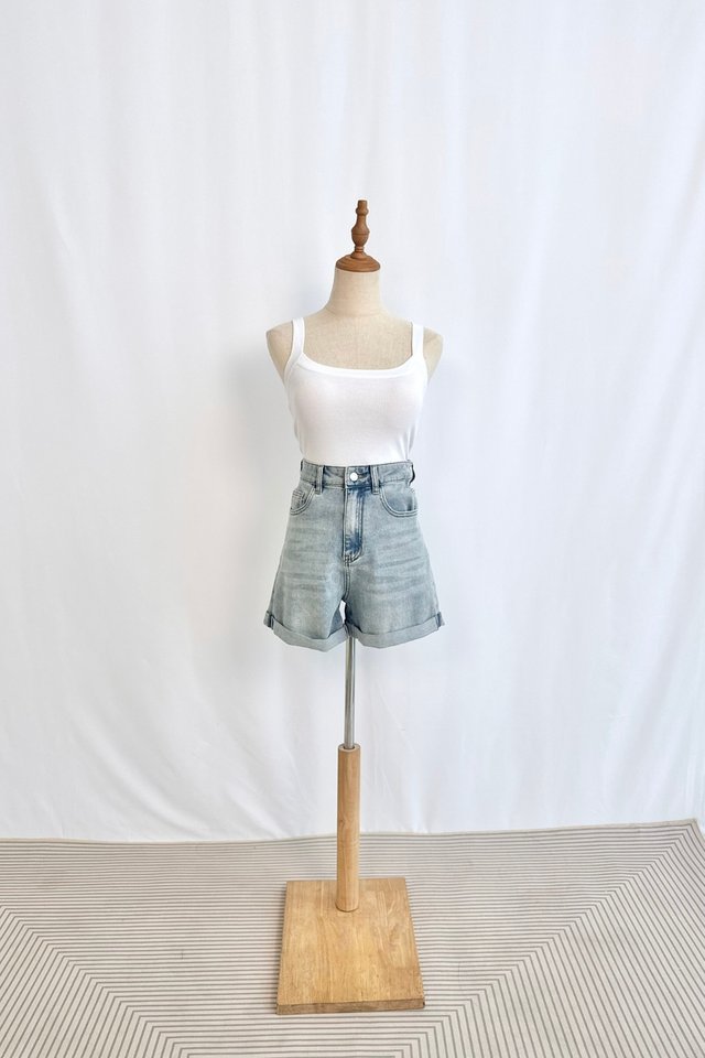 AMANDA KNIT CAMISOLE (PADDED) TOP WHITE