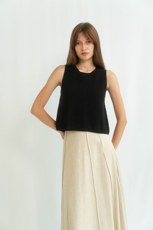 AVERY HOLEY BOX TANK TOP BLACK