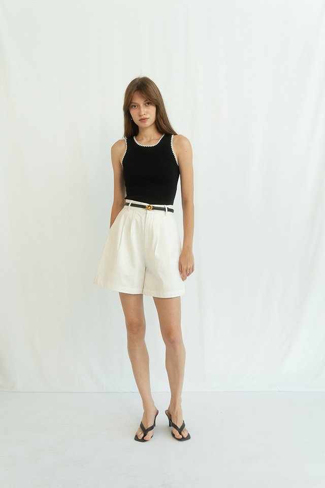 MICAH LONGLINE SHORTS WHITE