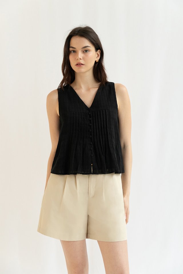 DIANNE PINTUCK TOP BLACK