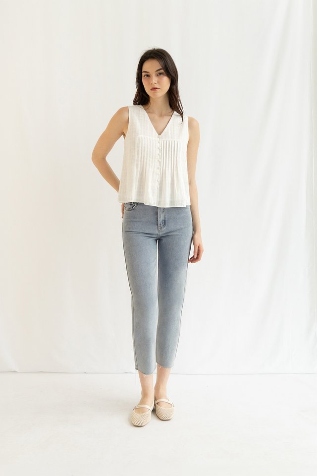 DIANNE PINTUCK TOP WHITE