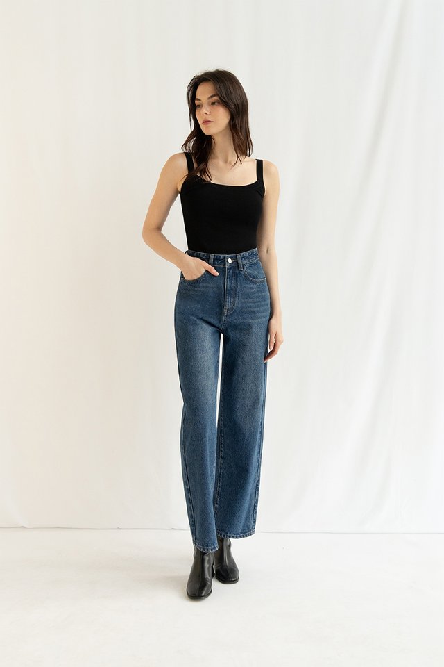 FELIX STRAIGHT LEG DENIM JEANS (REGULAR) DARK WASH