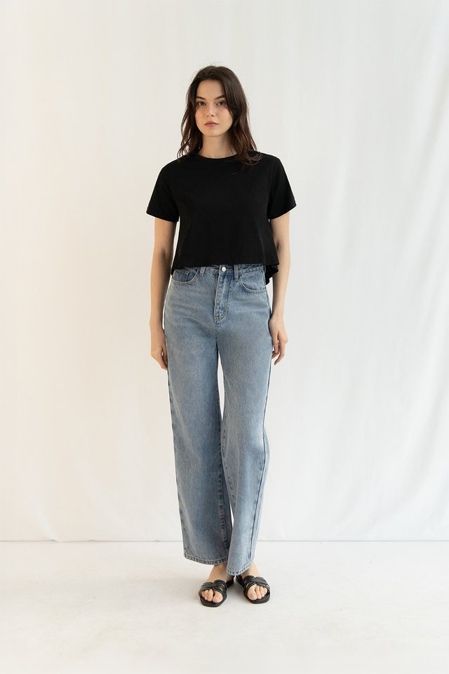 FELIX STRAIGHT LEG DENIM JEANS (REGULAR) MIDWASH