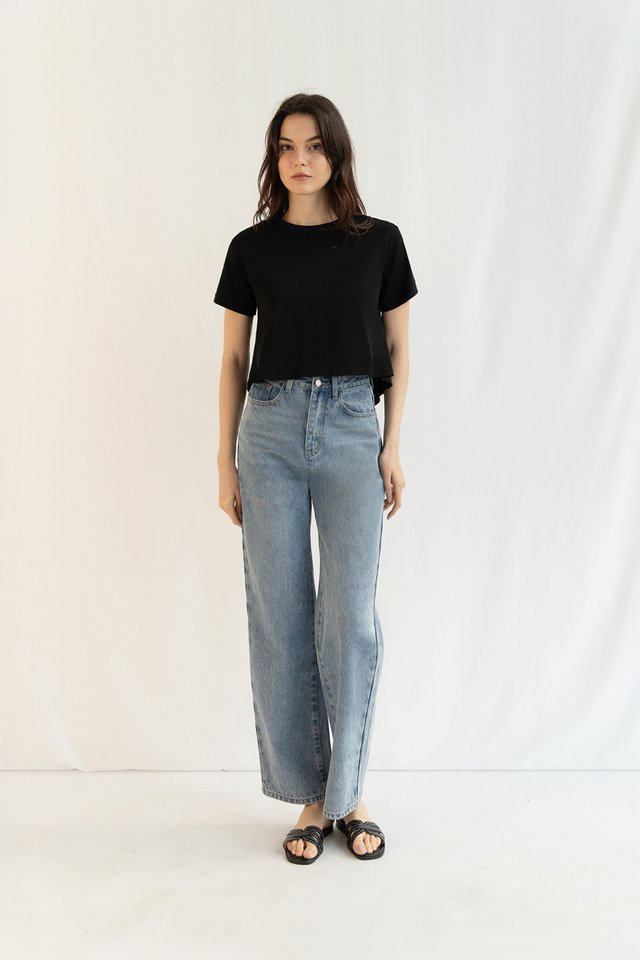 (PREORDER) FELIX STRAIGHT LEG DENIM JEANS MIDWASH