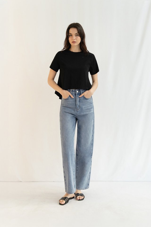 FELIX STRAIGHT LEG DENIM JEANS (REGULAR) MIDWASH