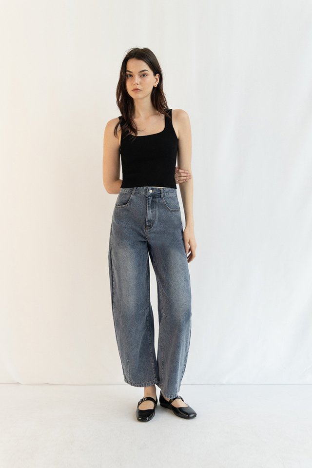 FINN BARREL DENIM JEANS (PETITE) VINTAGE