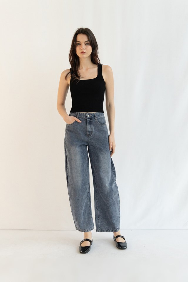 FINN BARREL DENIM JEANS (PETITE) VINTAGE