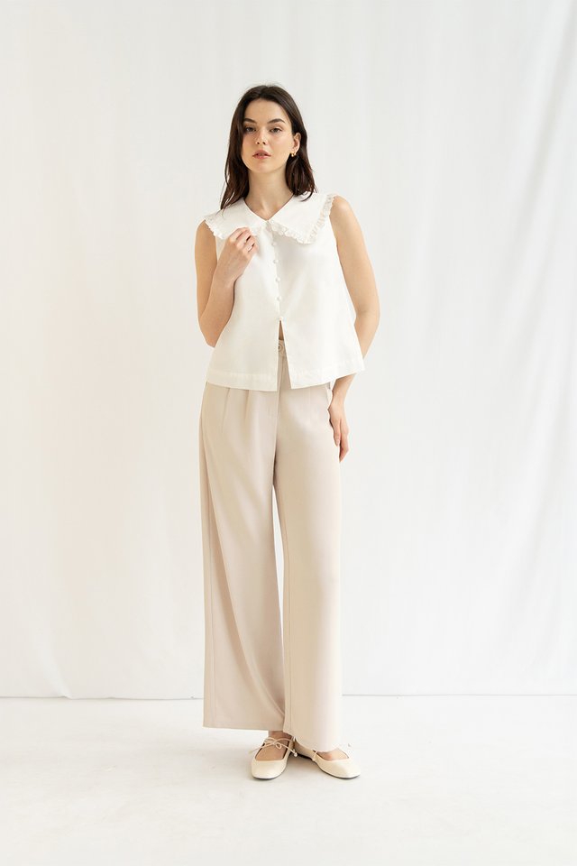 HANA PETERPAN COLLAR TOP WHITE