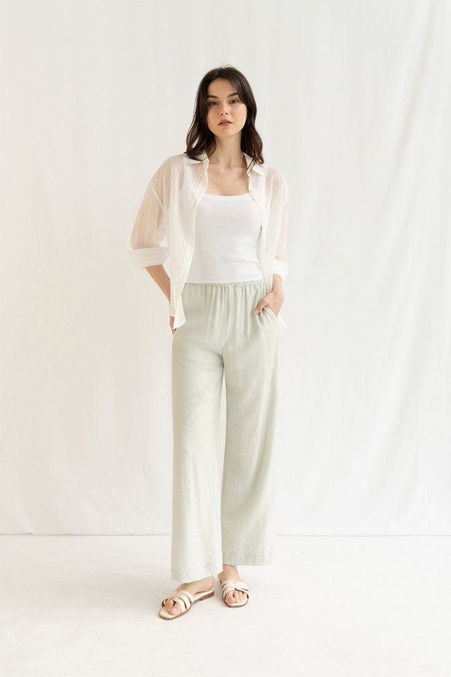 JADA SHEER SHIRT WHITE