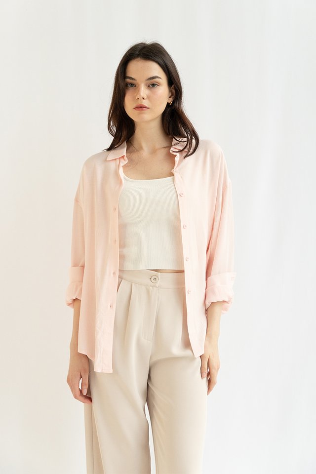 KUMI SOFT SHIRT POWDER PINK