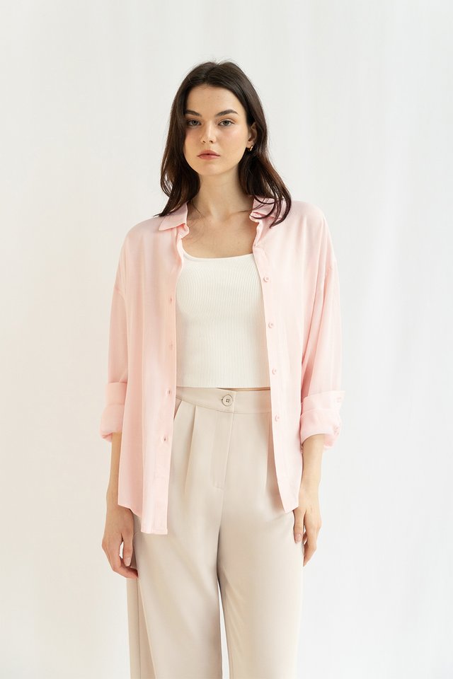 KUMI SOFT SHIRT POWDER PINK