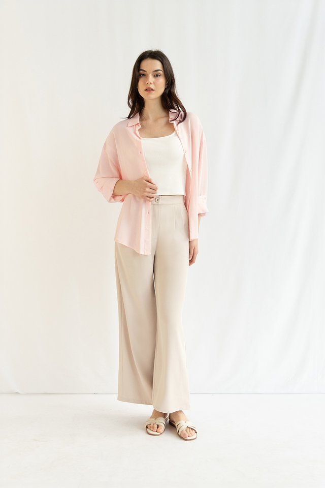 KUMI SOFT SHIRT POWDER PINK