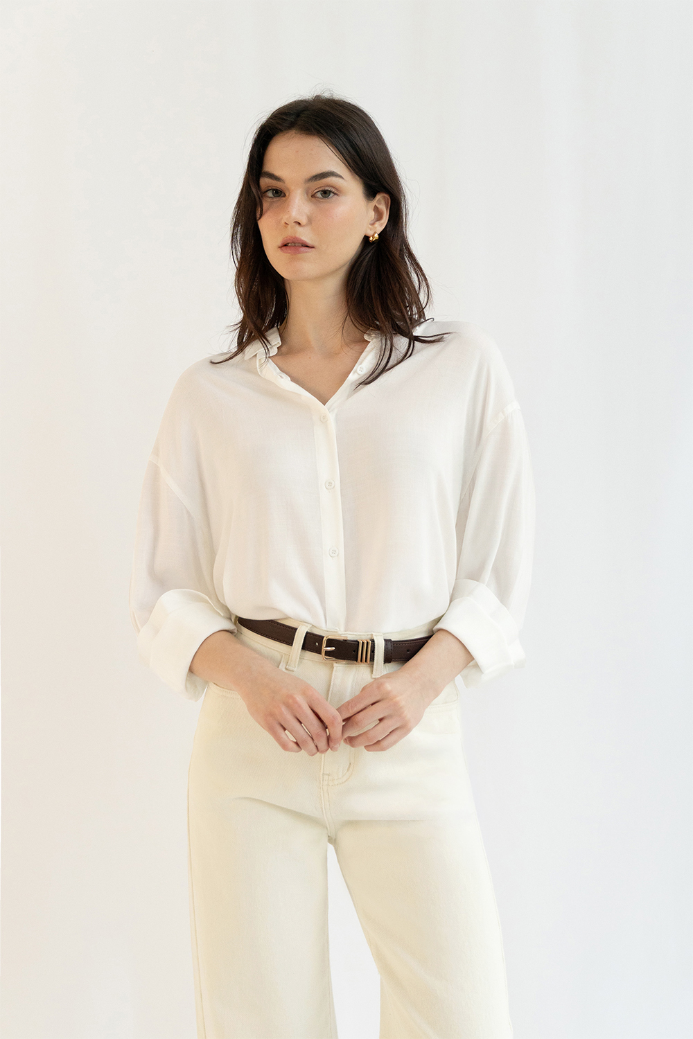 KUMI SOFT SHIRT WHITE | The Willow Label