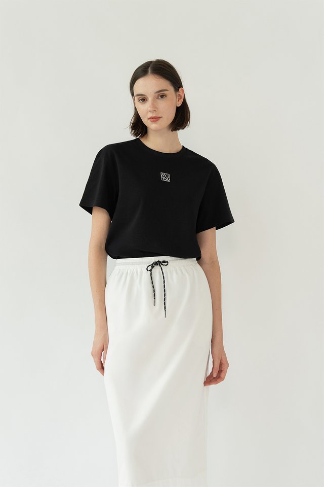 MIA COTTON TEE BLACK