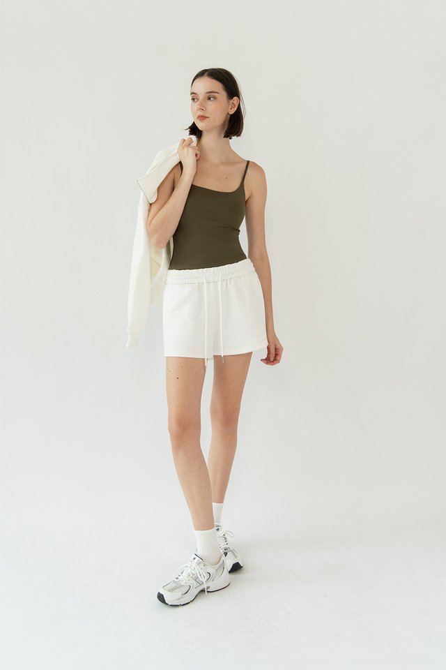 UNA PADDED CAMISOLE TOP ASH