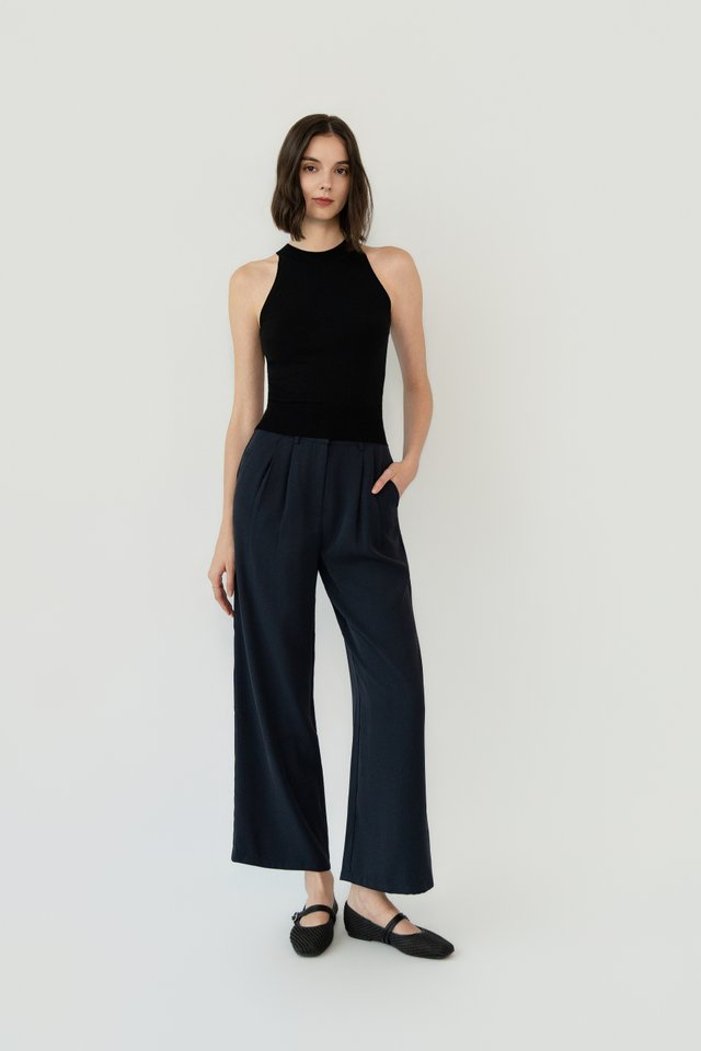 HIGH WAIST TROUSERS MIDNIGHT