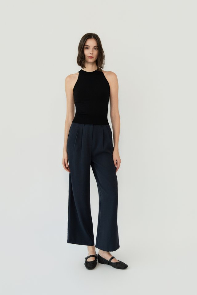 HIGH WAIST TROUSERS MIDNIGHT