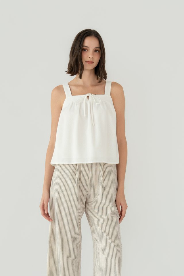 LINEN TENT TOP WHITE