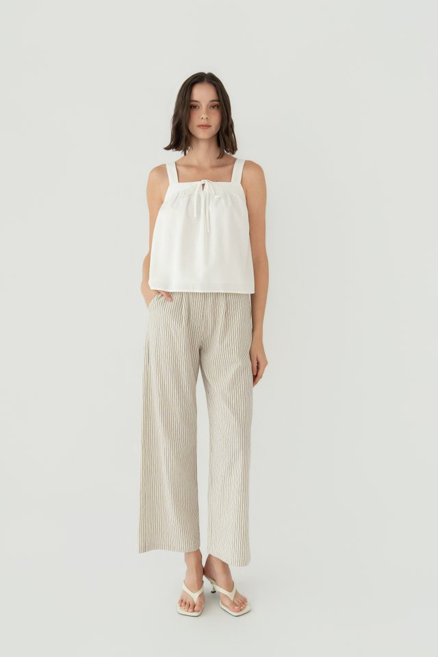 LINEN TENT TOP WHITE