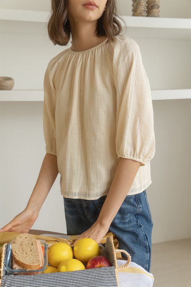 BALLOON SLEEVE SHIRT CREAM