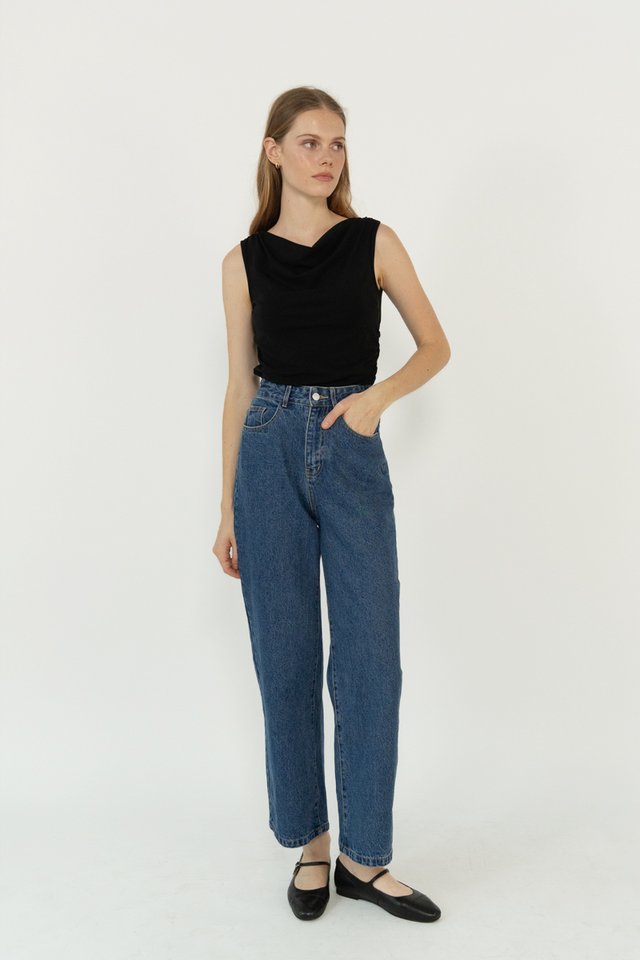 FELIX STRAIGHT LEG DENIM JEANS DARK WASH