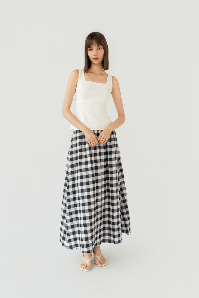 SQUARE NECK VEST WHITE