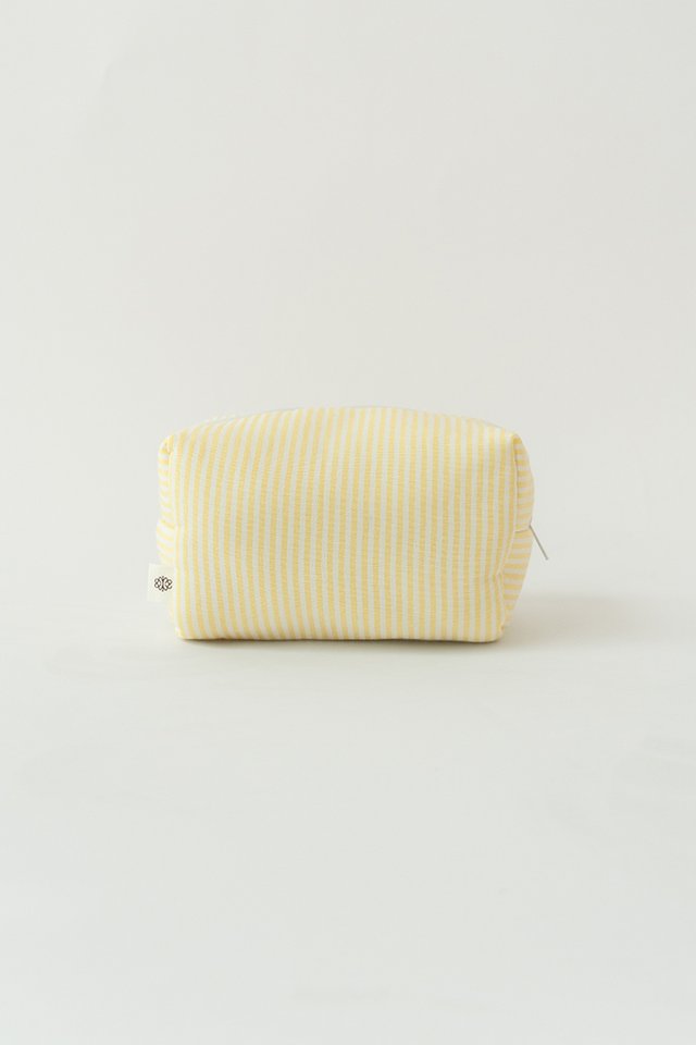 STRIPED POUCH YELLOW