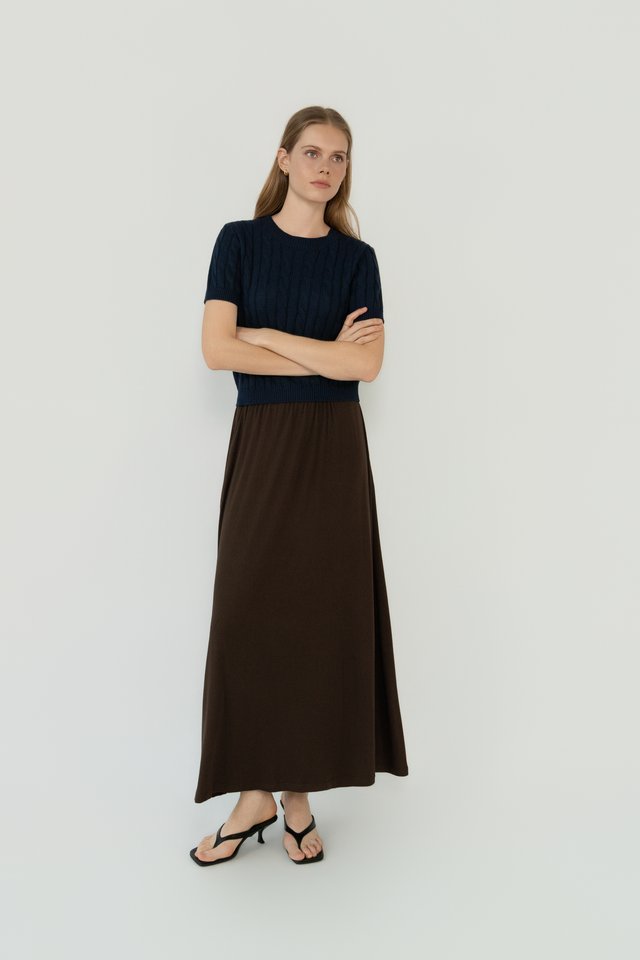WEAVE KNIT TEE MIDNIGHT