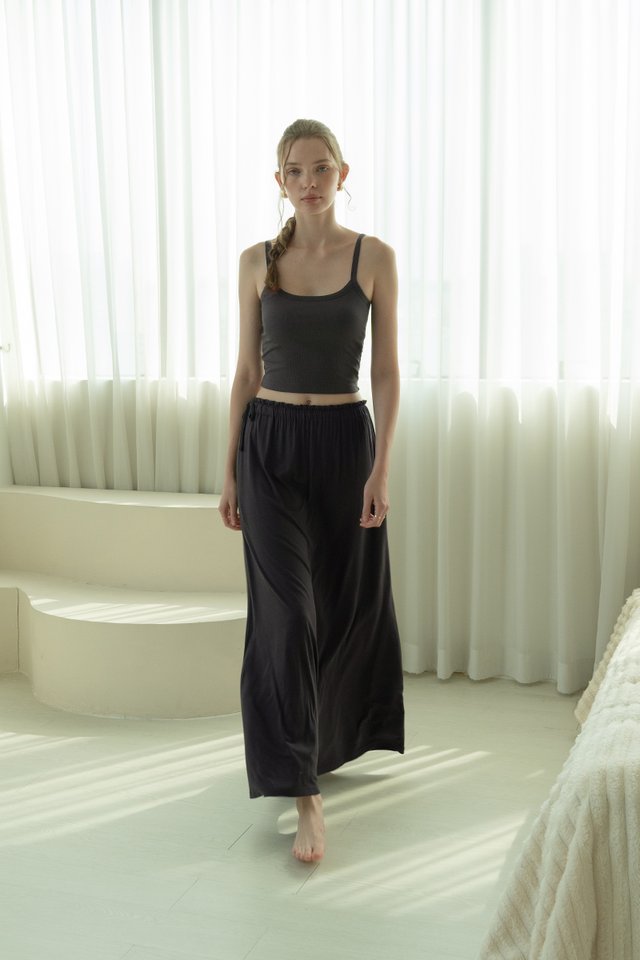 RIBBED CAMISOLE TOP SLATE