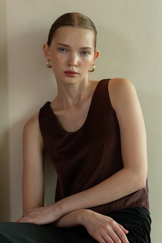 SATIN FINISH TANK TOP AUBURN