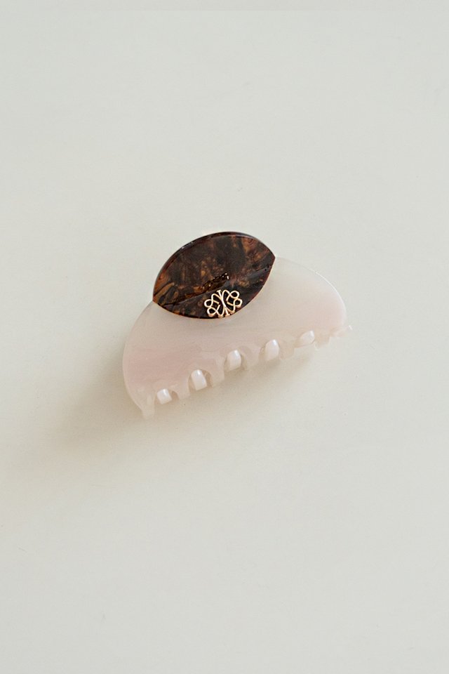 TWO-TONE HAIR CLAW ROSE