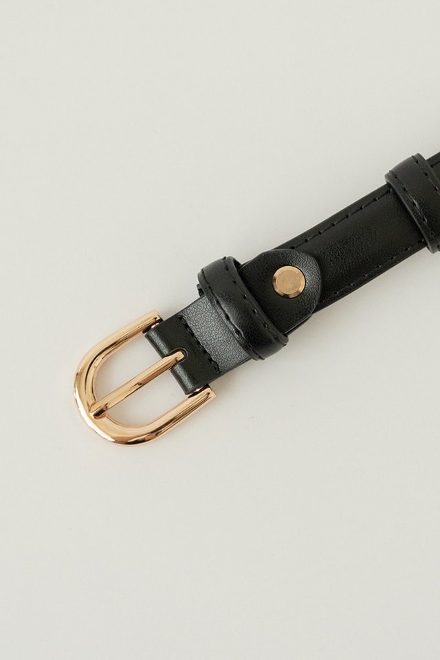 (PREORDER) CLASSIC BUCKLE BELT BLACK