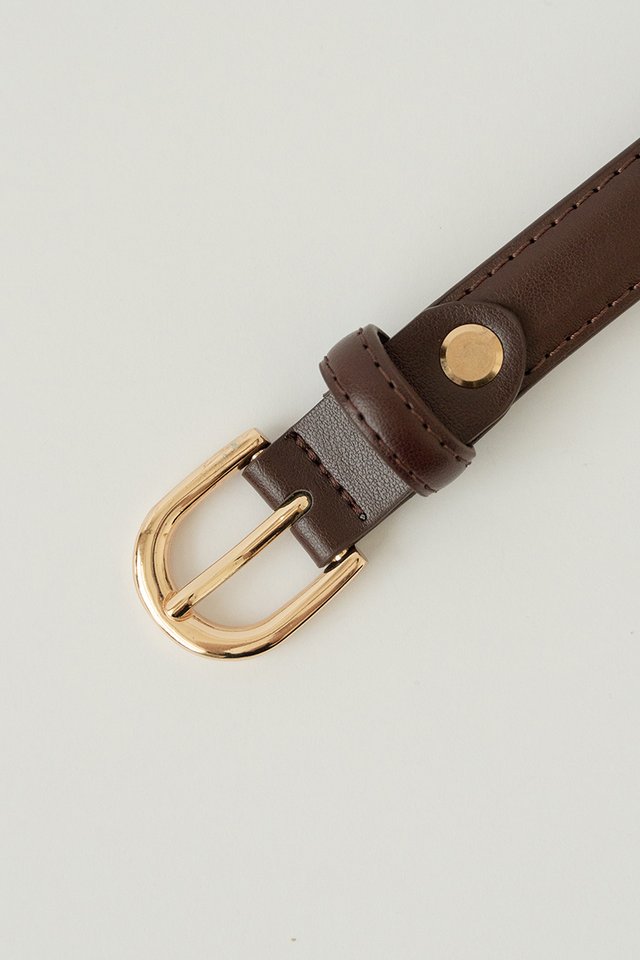 (PREORDER) CLASSIC BUCKLE BELT BROWN