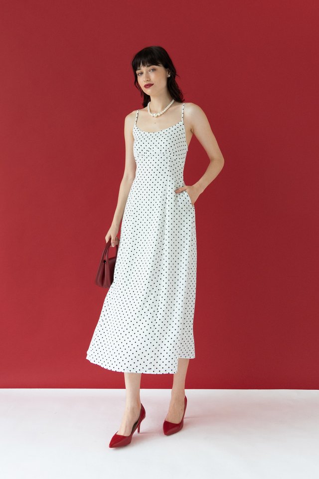 FLOWY SLIP DRESS WHITE