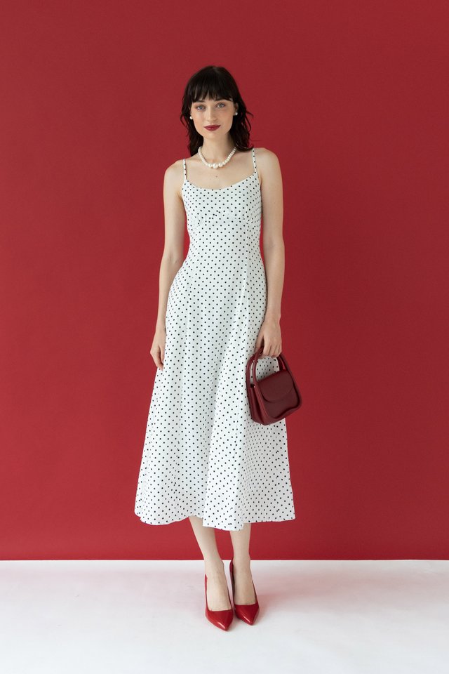 FLOWY SLIP DRESS WHITE