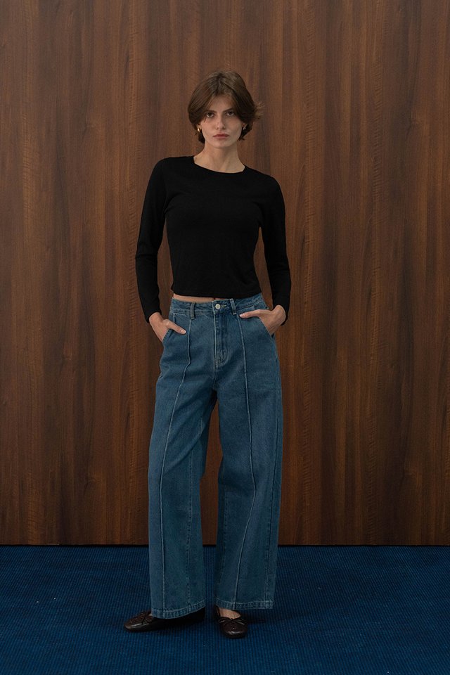 PANELLED JEANS TRUE BLUE