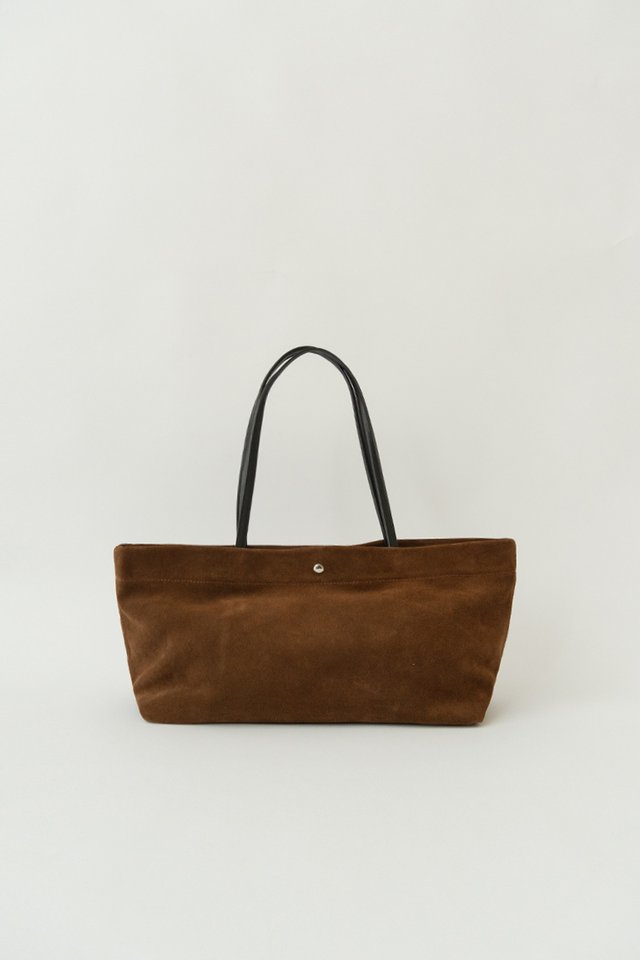 SUEDE EAST-WEST BAG CARAMEL
