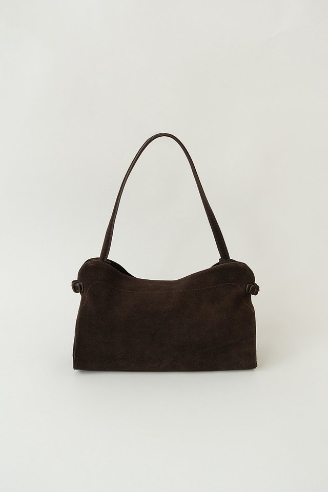 (PREORDER) SUEDE SLOUCHY BAG ESPRESSO