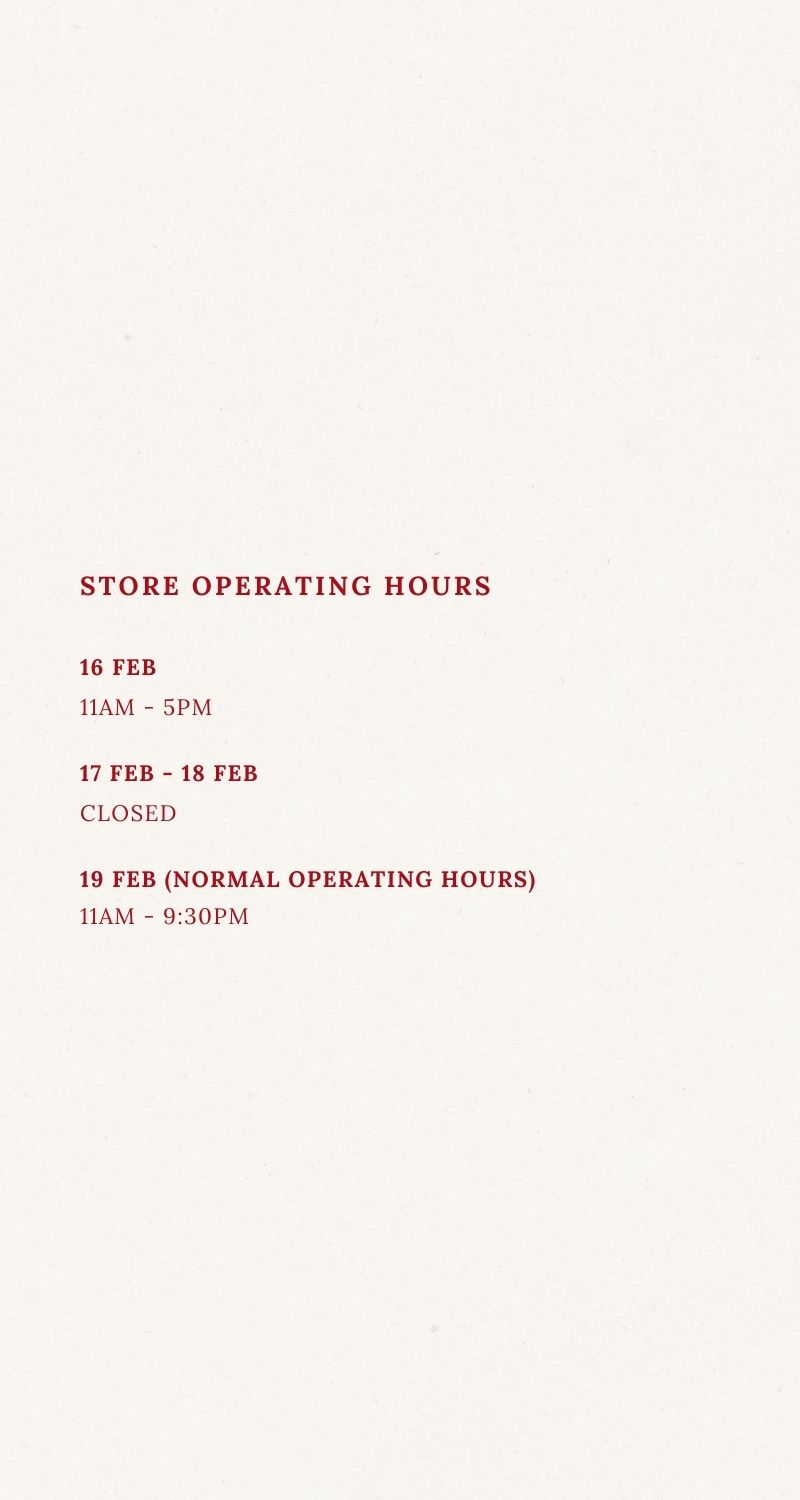CNY III - Store Hours
