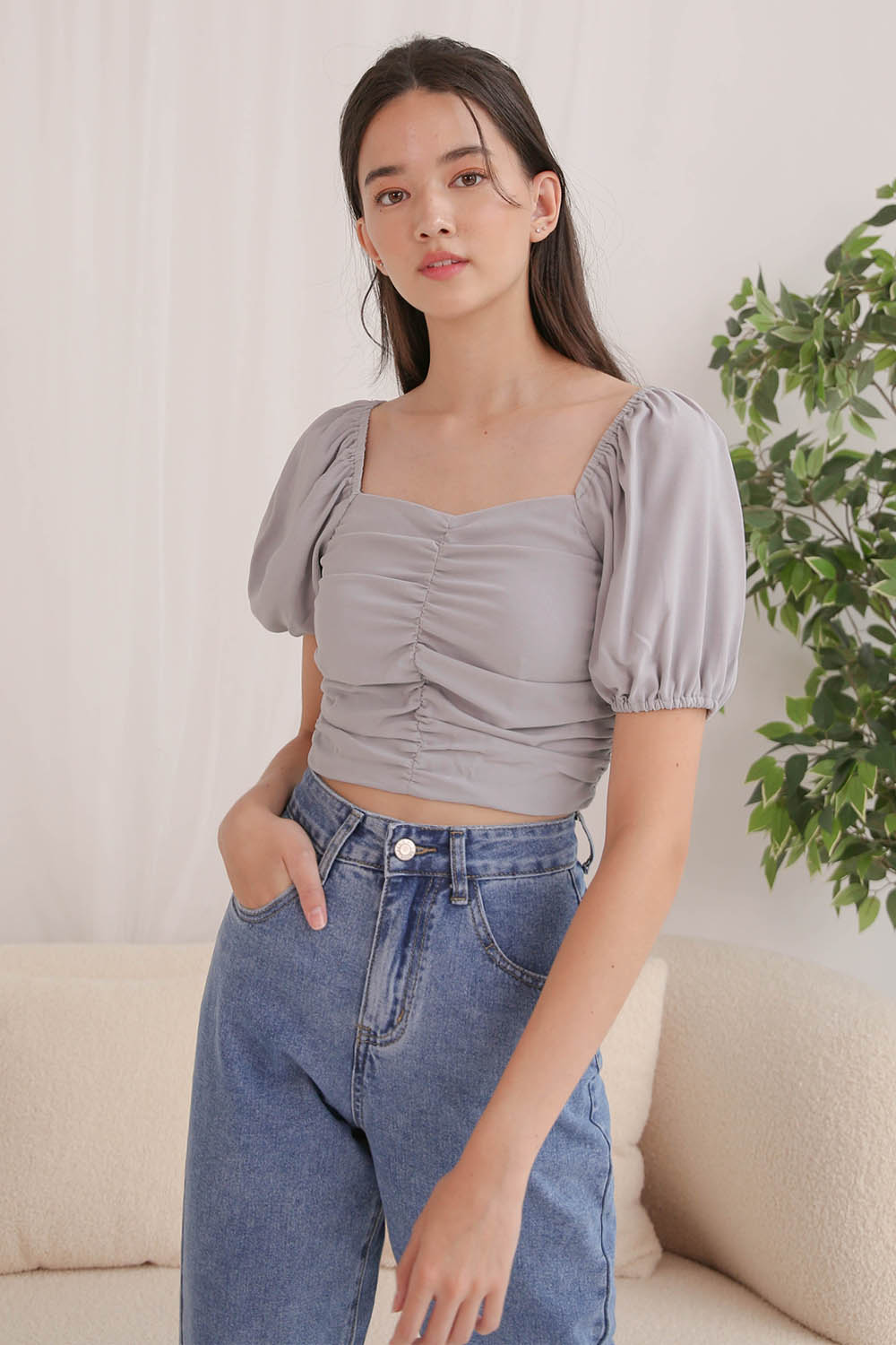 Ruched top discount