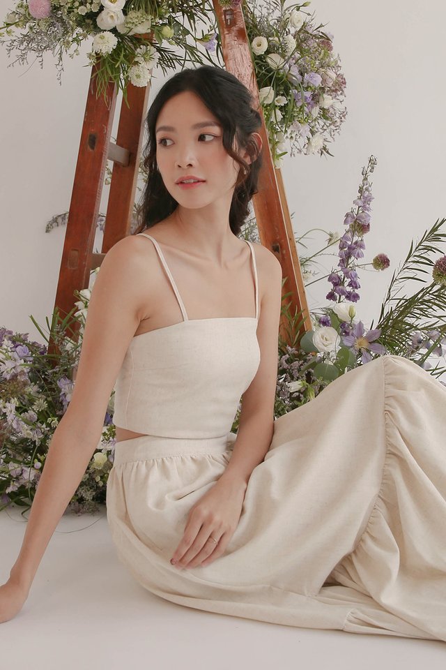 JAN PANEL CROP TOP SAND